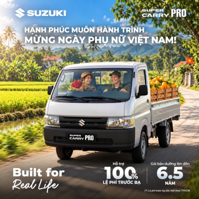 Chương trình ưu đãi Suzuki Carry Pro tháng 10