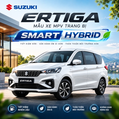 Suzuki Ertiga mẫu xe MPV trang bị Smart Hybrid