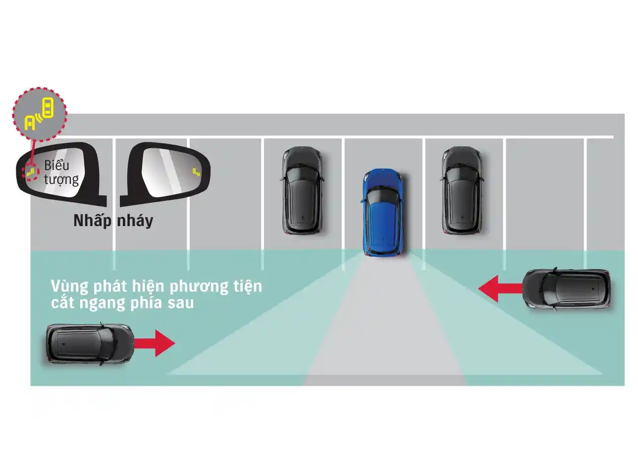 Suzuki Swift CẢNH BÁO PHƯƠNG TIỆN CẮT NGANG KHI LÙI (RCTA)