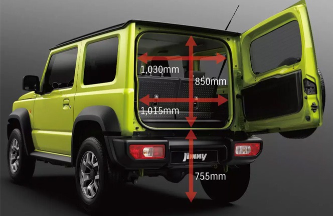 Suzuki Jimny KHOANG HANH LÝ RỘNG RẢII