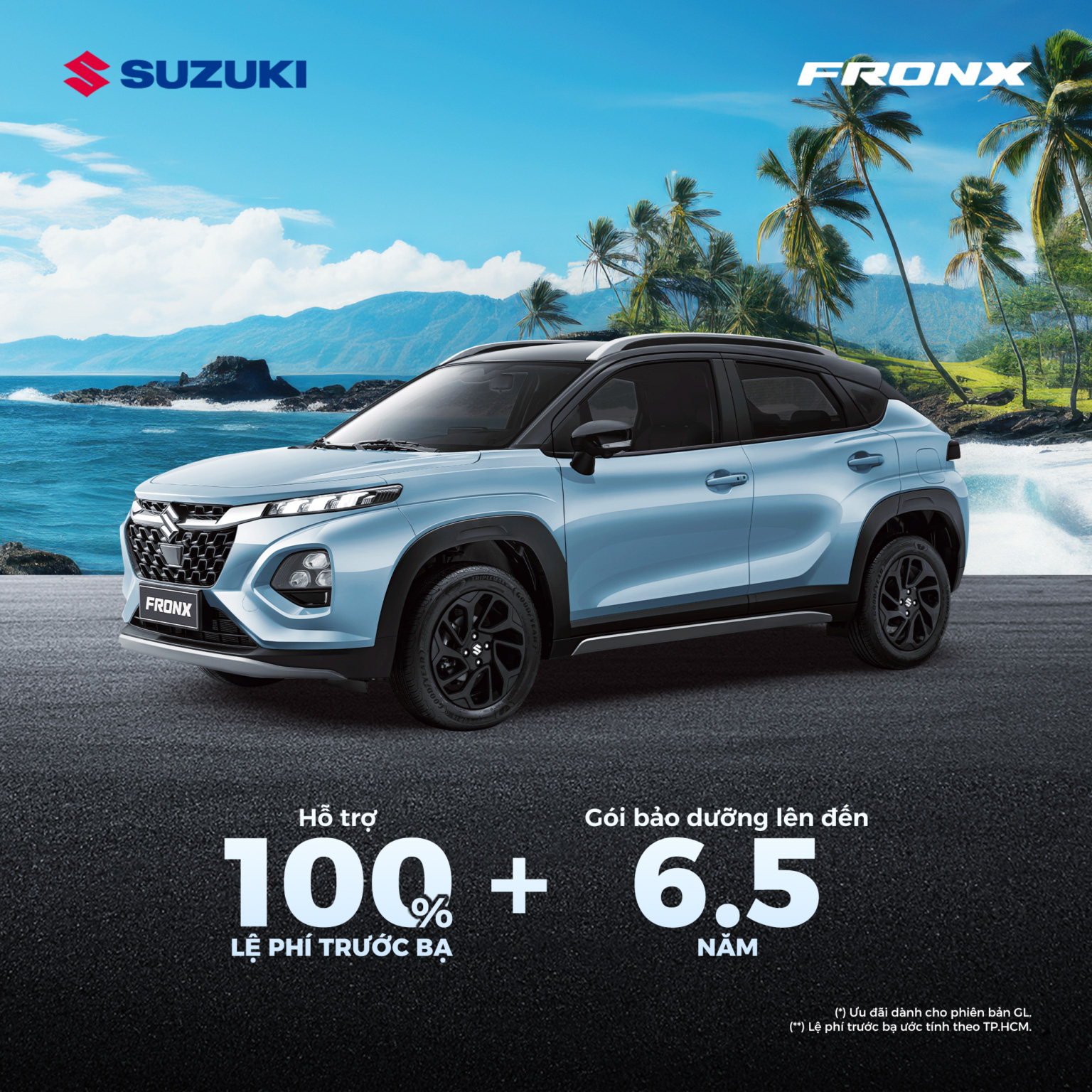 Gi&aacute; lăn b&aacute;nh Suzuki Fronx th&aacute;ng 6