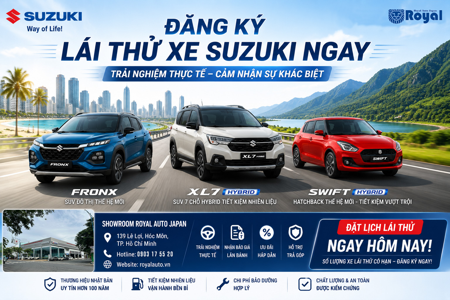 Gi&aacute; xe Suzuki mới nhất th&aacute;ng 6/2026 tại Việt Nam